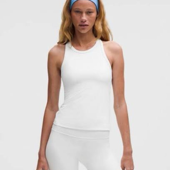 Lululemon Athletica White Racerback Performance Tank